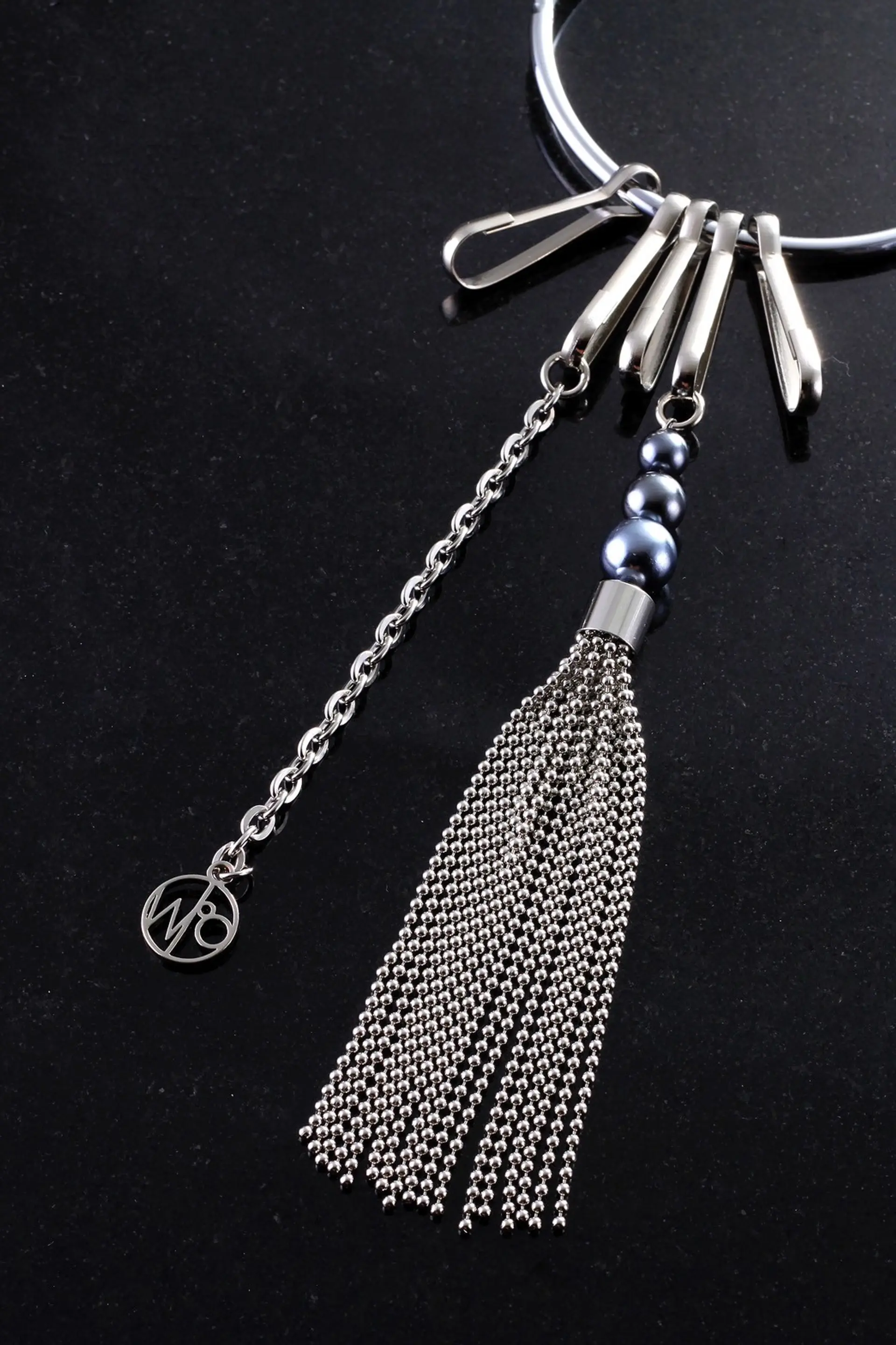 ball chain tassel key ring